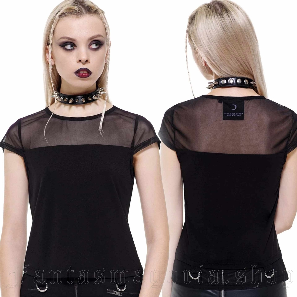 Killstar Doom Mesh Scoop Top